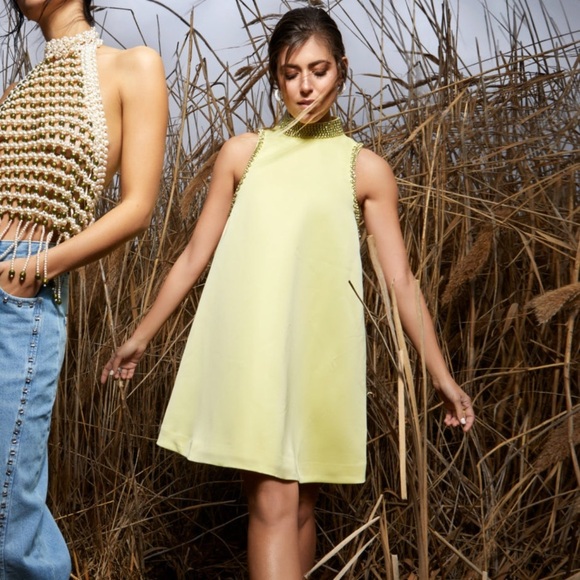 NWOT Rhinestone-embellished A-line Dress H&M - Picture 7 of 7